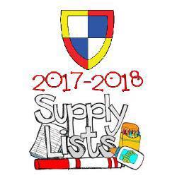 2017-2018 School Supply List